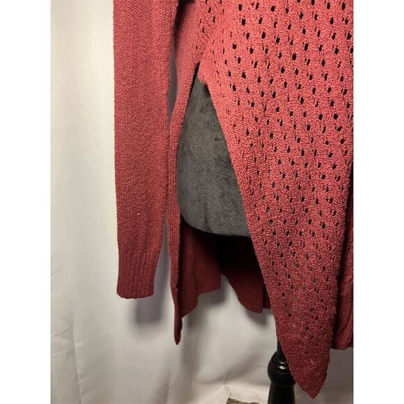 Free People Harper Knit Cardigan Sweater XS Maroon Long Sleeve Casual - Picture 4 of 12